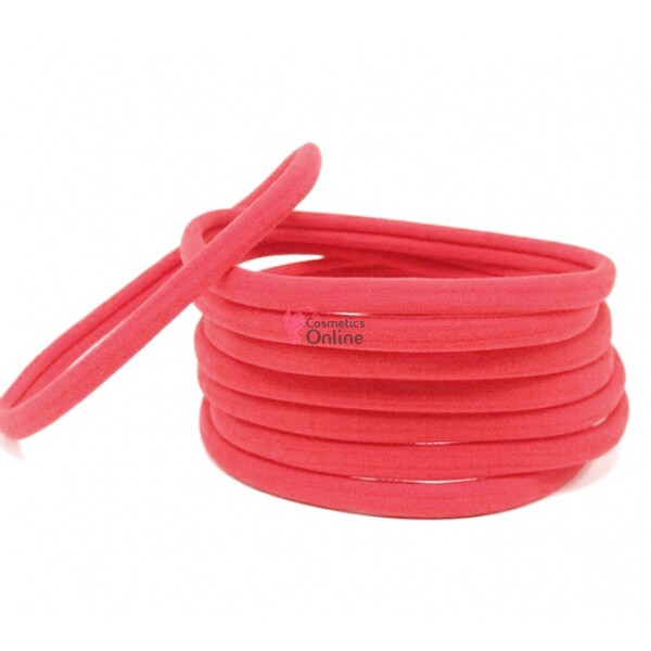 Bentite de par elastice pentru scoala sau sport BDP015 Corai - 6 bucati
